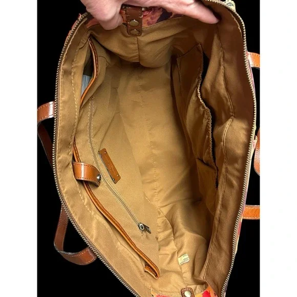 Patricia Nash Sorlana Tote Bag Rainforest So Gorgeous!!! NEW - Picture 8 of 12